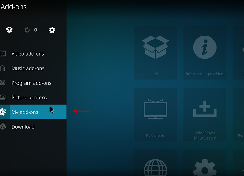 installation kodi