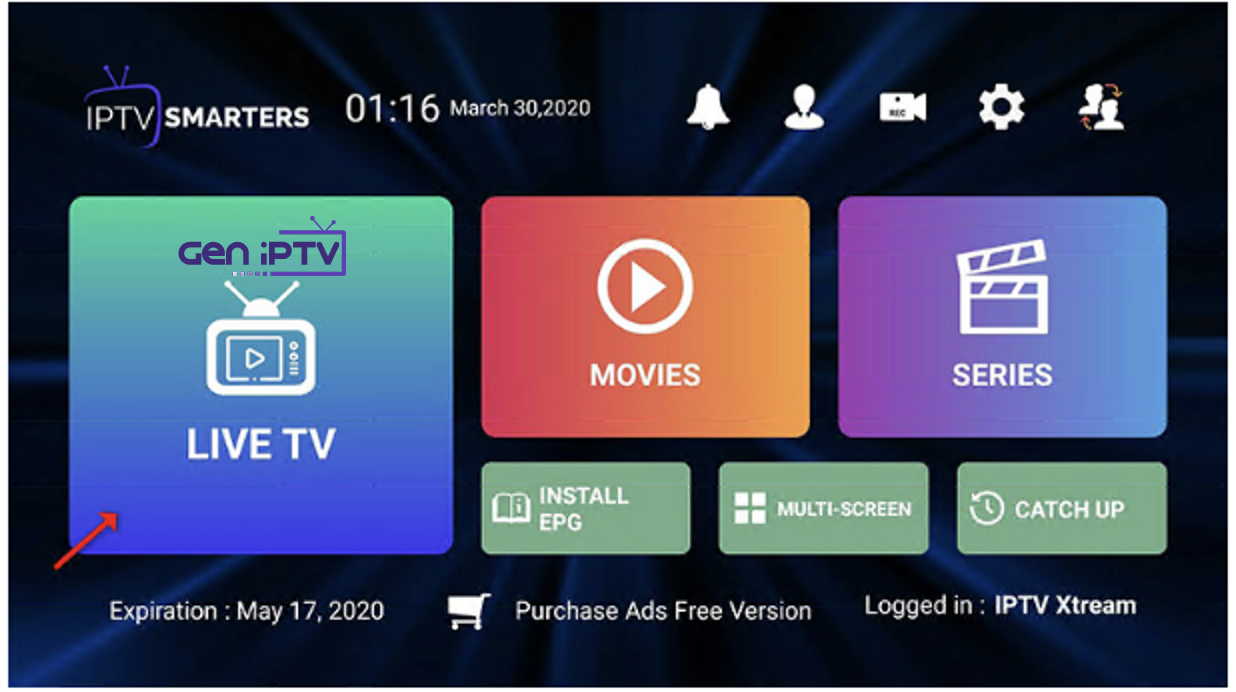 smarters IPTV app